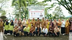 Wakil Bupati Solok Selatan H Yulian Efi, Sekretaris Daerah Dr H Syamsurizaldi, S.IP, SE, MM Kadis Koperidag Akmal Hamdi usai upacara peringatan Hari Koperasi ke 79.