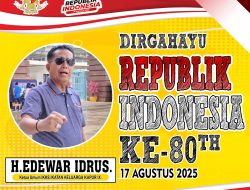 Pulang Kampung, H.Edward Idrus, SE Hadiri Upacara HUT-RI di Nagari Sialang