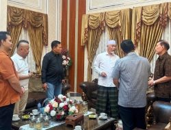 Ketua Karateker KONI Sumbar dan Tim Menghadap Gubernur Mahyeldi