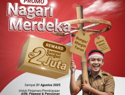 Bank Nagari Hadirkan Promo HUT Ke-80 RI : Promo Diperuntukkan bagi ASN, PPPK, dan Pensiunan