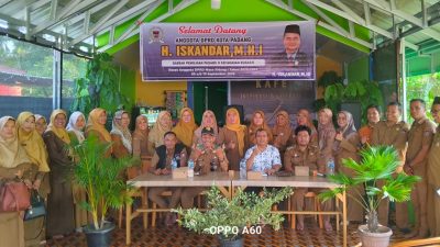 Anggota PDRD Kota Padang H. Iskandar, MH.I saat melaksanakan Reses bersama Kepala SD se-Kecamatan Kuranji