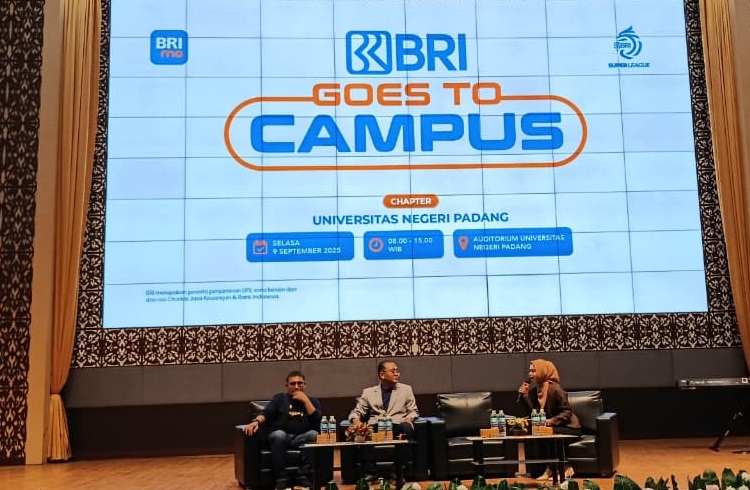 Kegiatan BRI I League Goes to Campus di Auditorium UNP, Selasa (09/09/2025)