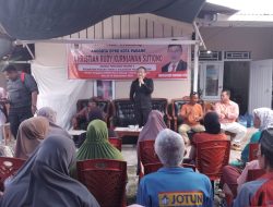 Christian Rudy Banyak Tampung Aspirasi Warga Kelurahan Kampung Baru Sawahan Timur