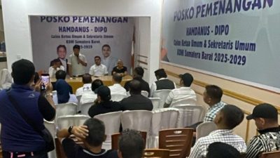 Hamdanus–Dipo Kibarkan Semangat Baru Olahraga Sumbar, Posko Pemenangan Belanti Diresmikan