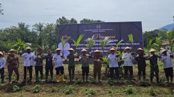 Penanaman Pohon Kelapa Serentak yang dilaksanakan Kanwil Ditjenpas Sumbar di lapas Terbuka Pasaman Barat, Selasa (09/09/2025)