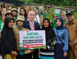 Indo Jalito Peduli Bantu Korban Kebakaran di Koto Katiak