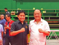 Ketua KONI Sumbar Hamdanus Bertemu Ketua Umum KONI Pusat Marciano Norman di Sela Persiapan PON Bela Diri 2025