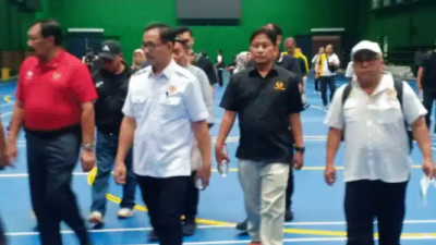 Ketua KONI Sumbar Hamdanus Dampingi Waketum KONI Pusat Tinjau Kesiapan Venue PON Beladiri di Kudus