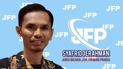 Juru Bicara Jon Firman Pandu Syafridoerahman