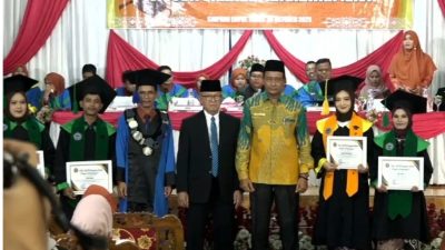 Kegiatan Wisuda 127 Lulusan STAI YAPTIP Pasaman Barat, Kamis (30/10/2025).