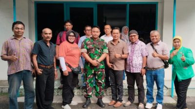 Kepala Penerangan Kodam XX Tuanku Imam Bonjol Letkol.Kav Taufiq bersama tim sekaligus bersiturrahmi dengan pengurus PWI Sumbar, Rabu (22/10)/2025).