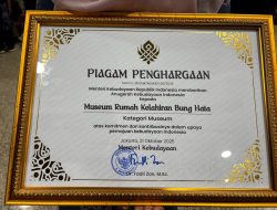 Piagam Penghargaan Museum Kelahiran Bung Hatta Bukittinggi