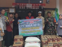 PT. Anam Koto Bantu Warga Terdampak Bencana di Nagari Aia Gadang Barat