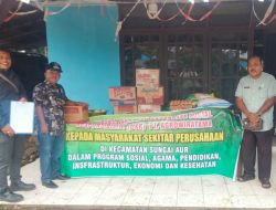 PT. Agrowiratama Salurkan Bantuan di Dua Kecamatan