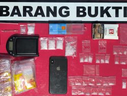 Pemuda di Cupak Jadi Pengedar Ditangkap Polres Solok, 36 Paket Sabu 23.89 Gram Disita