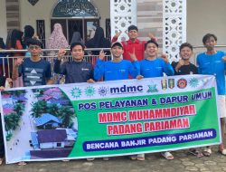 MDMC Pariaman Dirikan Posko Terpadu dan Dapur Umum