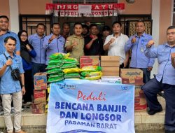 Bank Nagari Cabang Simpang Empat Bantu Korban Bencana