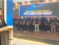 Hamdanus Lantik Pengurus PASI Sumbar, Tegaskan Profesionalisme dan Fokus Porprov 2026