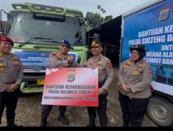 Polda Sulteng Salurkan Bantuan Kemanusiaan untuk Korban Bencana Alam di Sumbar