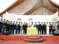 Bupati Solok Selatan H. Khairunas bersama Wabup dan unsur Forkopimda usai Peringatan HUT ke 22 Kabupaten Solok Selatan