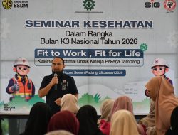 Bulan K3 Nasional 2026, PT Semen Padang Dorong Kesehatan Optimal Pekerja Tambang