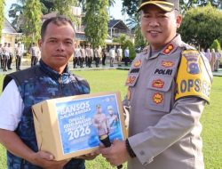 Gelar Apel Keselataman, Pengemudi Ojek Online Terima Bansos