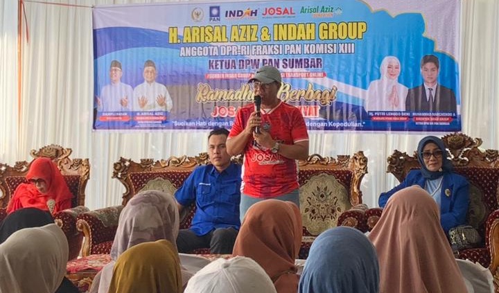 Penyaluran bantuan beras H. Arisal Aziz di Kota Payakumbuh, Selasa (10/03/2026)