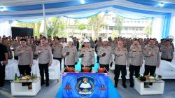Foto versama usai peresmian groudbreaking pembangunan Labor Sosial Sains Polri di Akpol Lemdiklat Polri, Semarang, Senin (30/03/2026).