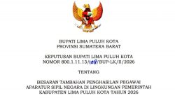 SK Bupati Limapuluh Kota tentang Besaran Tambahan Penghasilan Pegawai