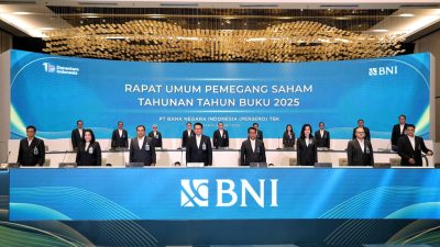 Rapat Umum Pemegang Saham Tahunan (RUPST) BNI Tahun Buku 2025, Senin (09/03/2026).