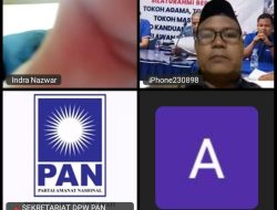 Koordinasi melalui zoom meting yang dilaksanakan DPW PAN Sumbar bersama pengurus DPD PAN se-Sumbar