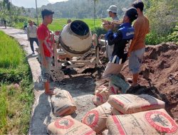 Kolaborasi Warga dan PT Semen Padang, Jalan Baringin–Tarantang Terus Dibenahi