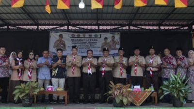 Pembukaan Lomba Pramuka Tingkat Penggalang SMP/MtS yang dilaksanakan SMKN 1 Pasaman, Sabtu (18/04/2026).