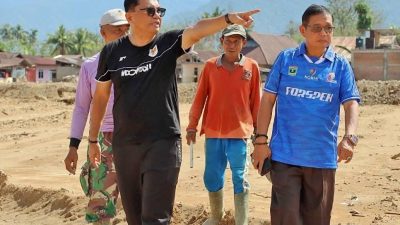 Wakil Ketua DPRD Padang Mastilizal Aye saat mengunjungi komplek Perumahan Banda Gadang Permai, Kota Padang, Rabu (15/04/2026).