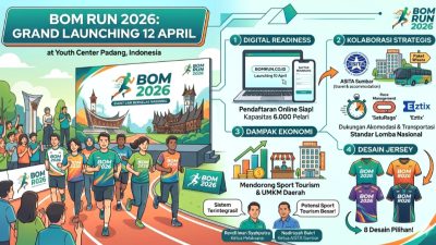 Grand Launching 12 April, BOM RUN 2026 Disiapkan Jadi Event Lari Berkelas Nasional