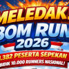 Meledak! BOM Run 2026 Diserbu, 1.382 Peserta Daftar Sepekan, Bidik 10.000 Runners Nasional