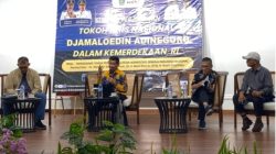 Seminar Mengusung Tokoh Pers Nasional Djamaluddin Adinegoro sebagai Pahlawan Nasional yang di selenggarakan FPLA Sawahlunto didukung Dinas Kearsipan dan Perpustakaan Sumbar serta Anggota Komisi V DPRD Sumbar Neldaswenti, di Ballroom Saka Ombilin Heritage Hotel, Sawahlunto, Rabu (29/04/2026)