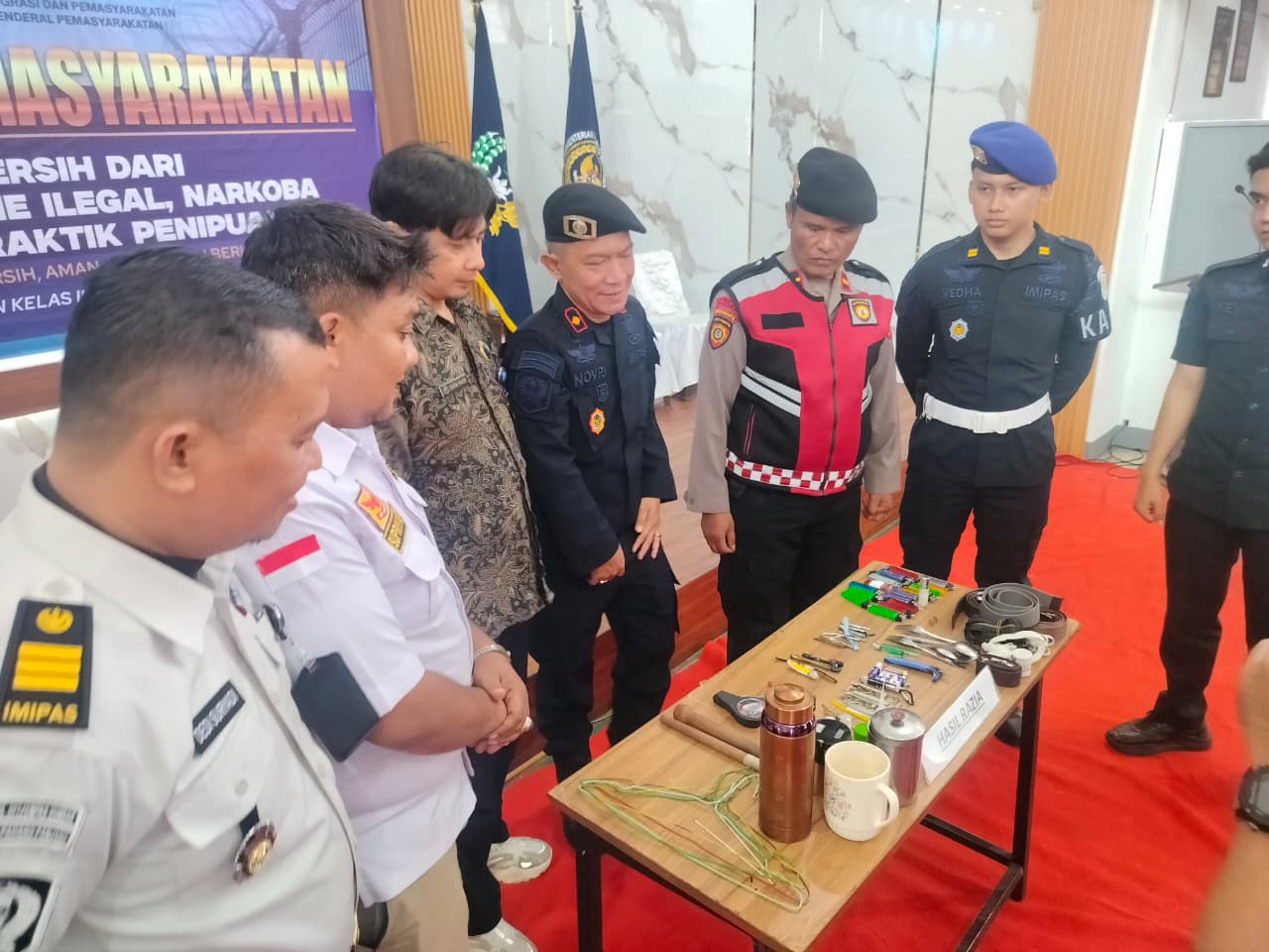 Hasil razia yang dilaksanakan Rutan Kelas IIB Padangpanjang dan Deklarasi Bersih Halinar, Jum'at (08/05/2026).