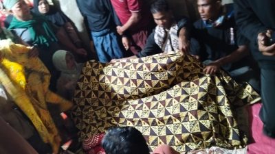 Korban yang diduga diterkam Buaya saat mencari Lokan di Sungai Batang Paparian, Parik Koto Balingka, Pasaman Barat, Rabu (20/05/2026).