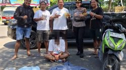Tim Klewang saat mengamankan seorang pelaku pencurian di warung.