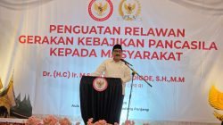Anggota DPR-RI M Shadig Pasadigoe saat Sosialisasi Penguatan Relawan Gerakan Kebajikan Pancasila yang diselenggarakan Badan Pembinaan Ideologi Pancasila (BPIP) di Kota Padangpanjang, Selasa (30/06/2026).  