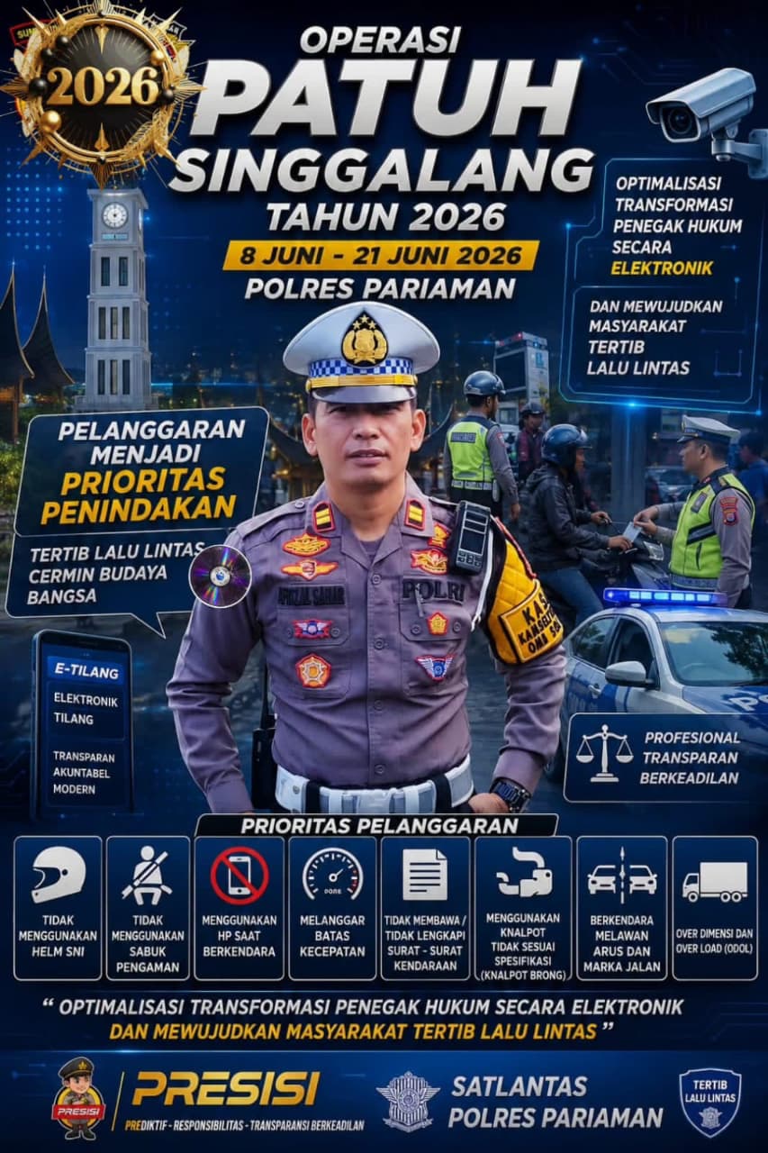Kasat Lantas Polres Pariaman Iptu Afrizal Sahar
