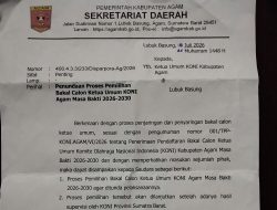 Beredar Jelang Penutupan Penjaringan Ketua KONI, Surat Sekda Timbulkan Spekulasi