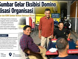 ORADO Sumbar Gelar Eksibisi Domino, KONI Sumbar Berikan Dukungan Penuh