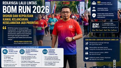 Rekayasa Lalu Lintas BOM Run 2026 Libatkan Dishub dan Kepolisian, Revdi: Keselamatan Jadi Prioritas