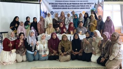Tim UNP melalui Program Studi PNF Fakultas Ilmu Pendidikan melaksanakan Program Integrasi Program Studi dan Nagari (PIPN) di Nagari Kamang Hilia, Kamang Magek, Agam, Kamis (23/07/2026.