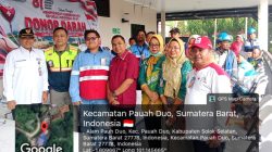 Staf Ahli Bupati Solok Selatan Dr. H. Novirman, SKM., MM, bersama Panitia Donor Darah dan Panitia HUT RI, PT.SEML serta pengurus PMI Solok Selatan, Rabu (12/08/2026).