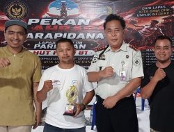 Atlet PWI Heri Martoni, Juara Tiga Kejuaran Tenis Meja Lapas Pariaman