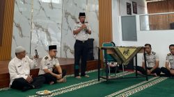 Karutan Kelas IIB Padangpanjang Novri Abbas saat peringatan Maulid Nabi Muhammad SAW di Rutan Padangpanjang, Rabu (26/08/2026).