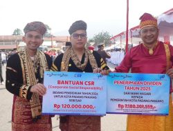 Bank Nagari Serahkan Deviden dan CSR ke Pemko Padangpanjang